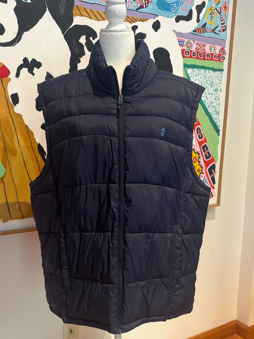 IZOD Men’s Navy Quilted Puff Vest